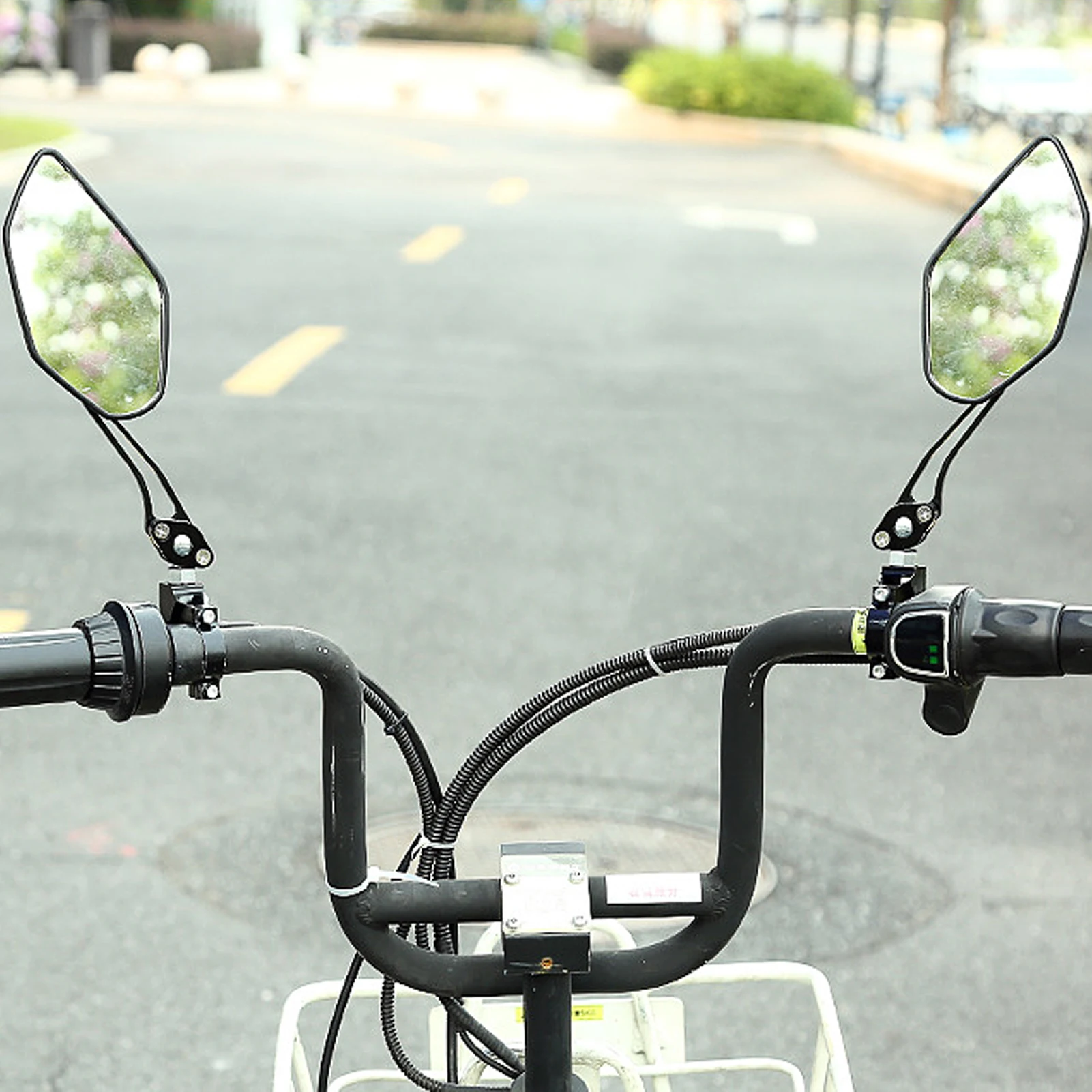 

2 Packs Bike Rearview Mirrors Shatterproof Glass Bike Mirrors 360 Degree Rotatable Bike Mirror Universal Bike Accessories For