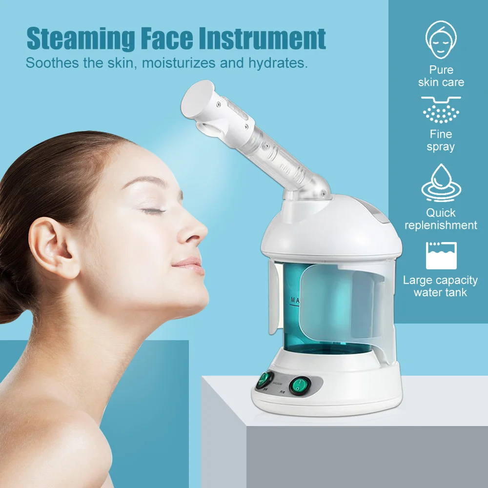 

Facial Steamer Face Moisturizer Humidifier Steaming Skin Ozone Sterilization Aromatherapy KINGDOM CARES Facial Sprayer Hot Mist
