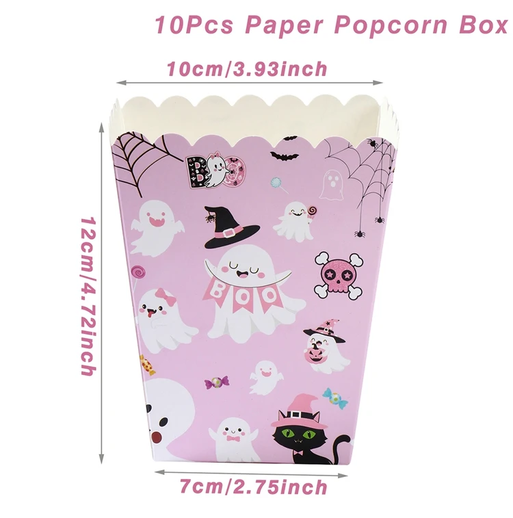 

Коробки для попкорна с призраком PATIMATE, набор из 10 штук