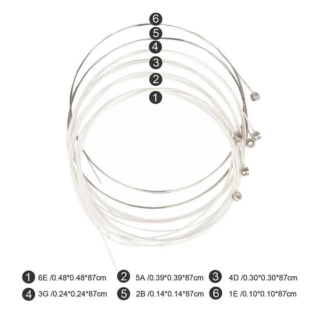 

6 шт./набор, универсальные Струны для акустической гитары