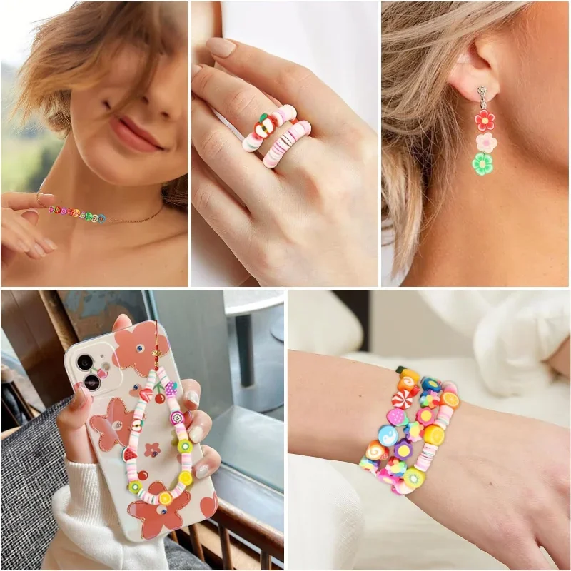 1230 шт. перфорированные бусины из мягкой керамики