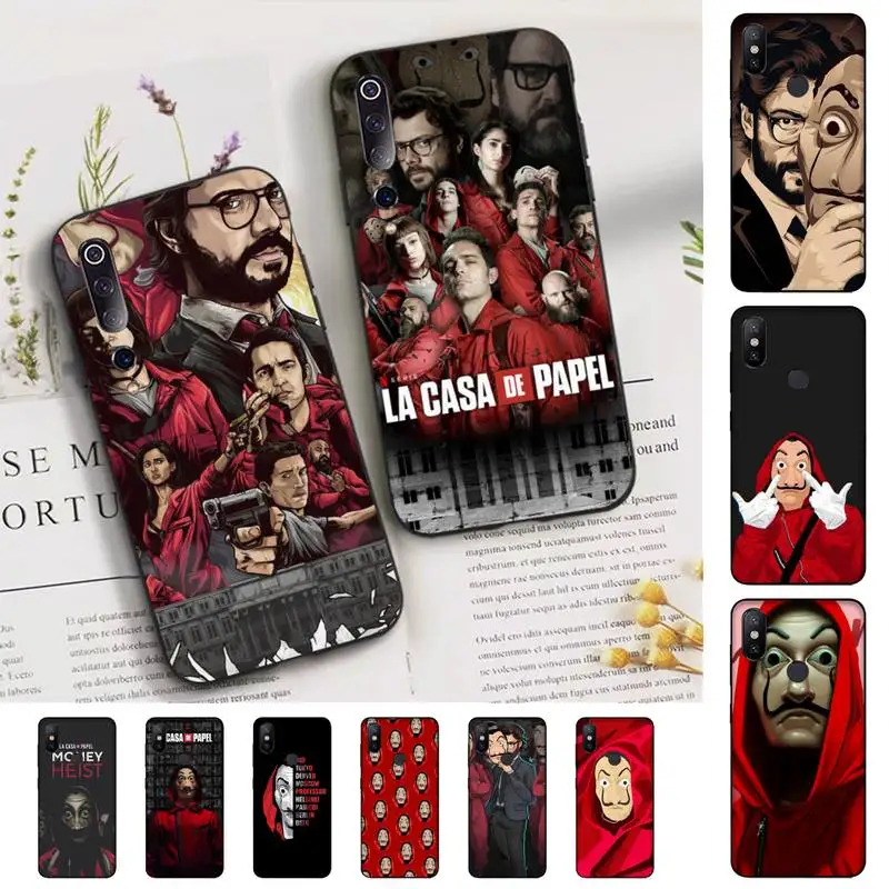 

Money Heist Phone Case for Xiaomi mi 5 6 8 9 10 lite pro SE Mix 2s 3 F1 Max2 3