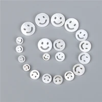 6 12mm white natural mother of pearl shell beads carved smile charms diy loose beads jewelry making diy earrings gifts wholesale