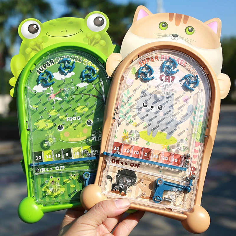 

Kid's Educational Fun Frog Pinball Machine Toy Tabletop Game Machine Parent-child Interaction Cartoon Animal Catapult Toys