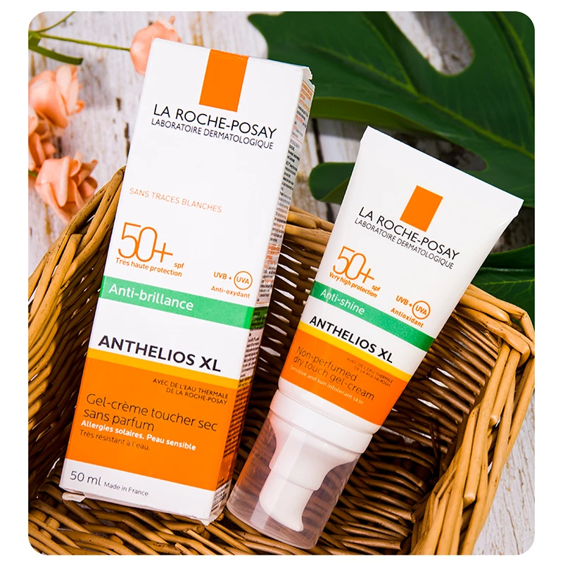 

New La Roche Posay ANTHELIOS 50+ SPF Facial Sunscreen UVA UVB Protection Anti-brillance Oil Control Sunblock For Oily Skin 50ml
