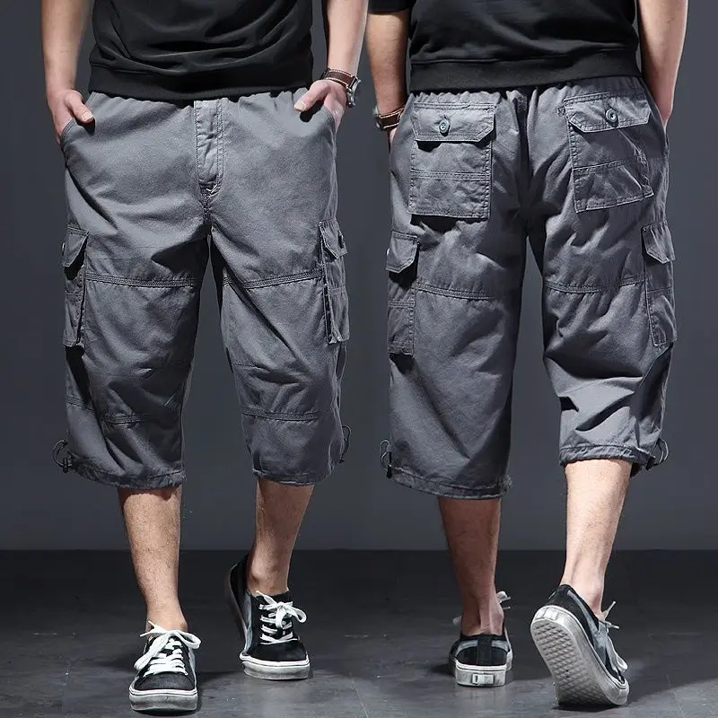 

Men 2022 Summer New Solid Color Casual Shorts Male Jogger Cargo Short Pants Mens Workout Shorts Pantalones Cortos Hombre G36