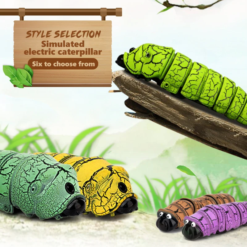 

RC Caterpillar Robot Simulation Tricky Simulated Cute Animals Remote Control Insects Halloween Toys for Kids Children's Gifts