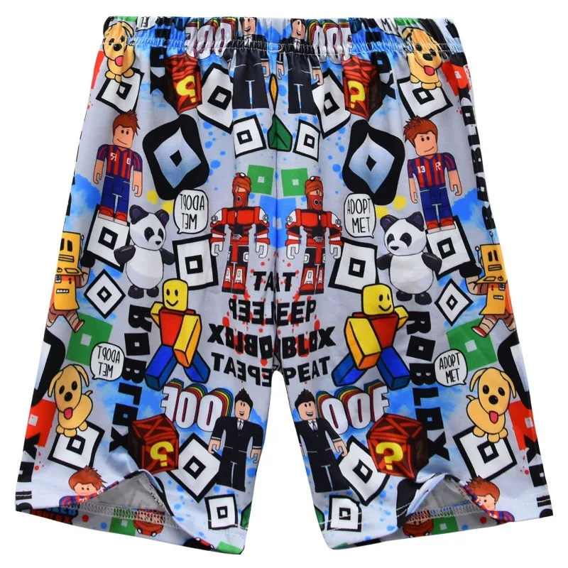 Фото Пижамный костюм с персонажами игры Roblox, аниме и мультфильмов, с коротким рукавом, домашняя одежда, подарки на день рождения №2