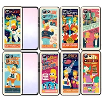 cartoon disney simpsons phone case for xiaomi mi 12x 12 11 11t 11i 10t 10 pro lite ultra 5g 9t 9se a3 black fundas cover