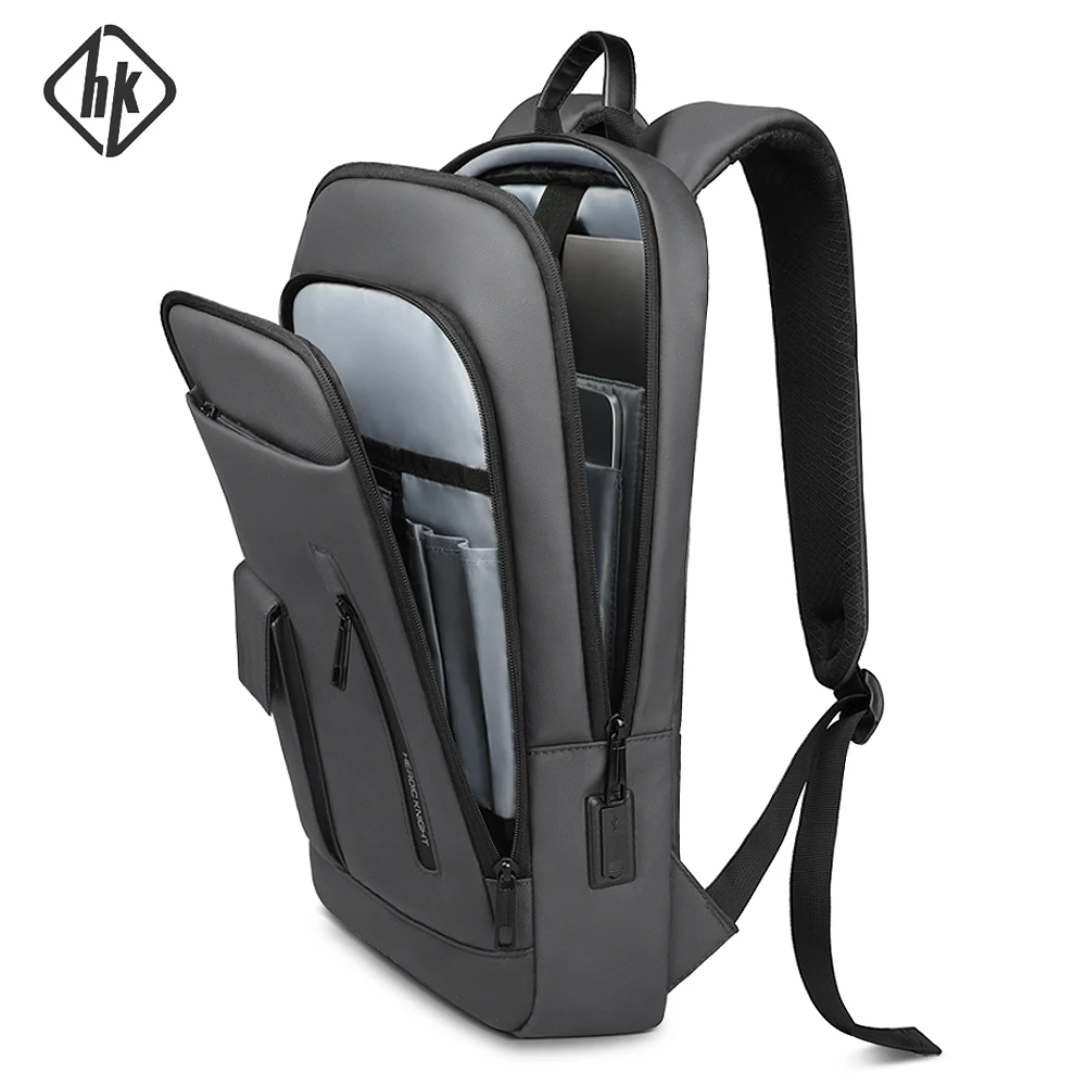 HcanKcan Slim 15 6-дюймовый рюкзак для ноутбука мужской водонепроницаемый