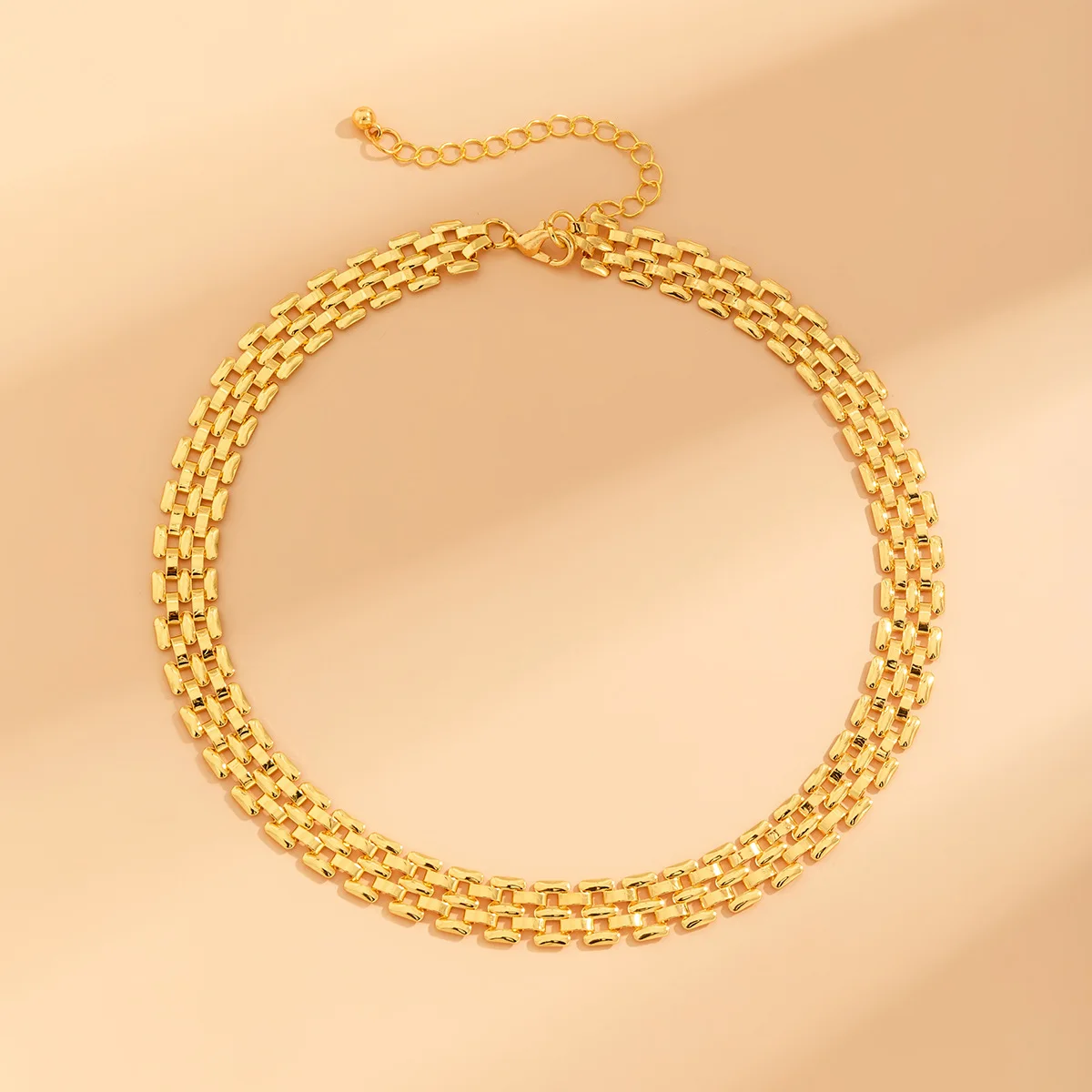 

Ingemark Punk Cuban Chunky Chain Necklace for Women Vintage Metal Gold Color Hollow Out Link Choker Neck Jewelry Steampunk Men