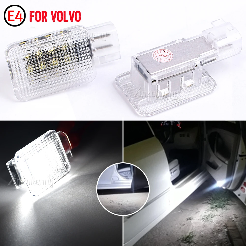 

2 шт., светодиодные лампы для перчаточного ящика Volvo C30 C70 V50 S40 S60 V60 XC60
