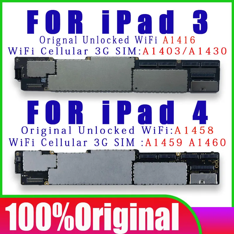 

Free iCloud A1458 A1459 A1460 For iPad 4 Logic Board A1416 1403 1430 For iPad 3 Motherboard