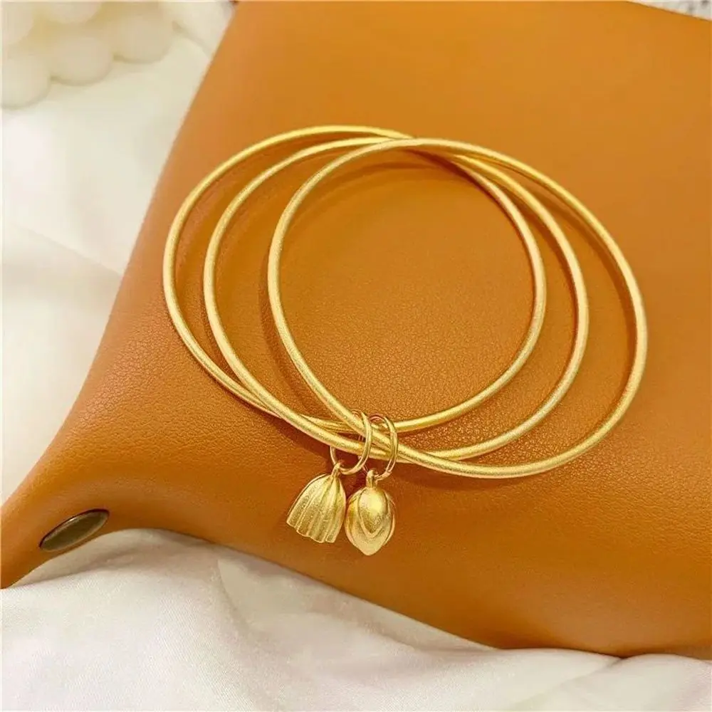 Многослойный женский браслет с колокольчиком лотоса, изысканный песочный золотой браслет, модные ювелирные изделия, Женские Ювелирные изделия для вечеринок, подарки