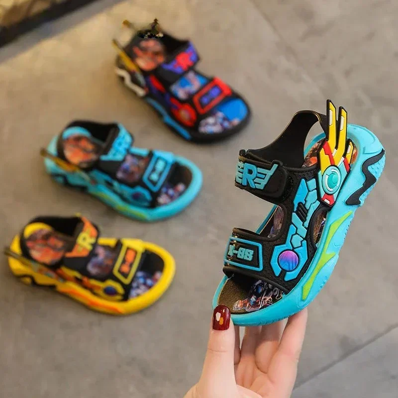 Сандалии для мальчиков Disney Детская летняя обувь босоножки малышей повседневные