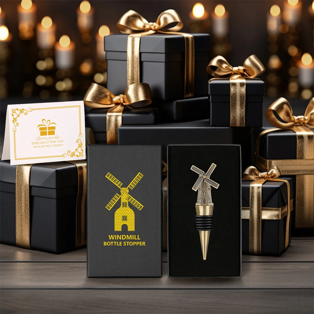 Ветряная мельница пробки для винных бутылок подарок вина колпачок бутылки пива