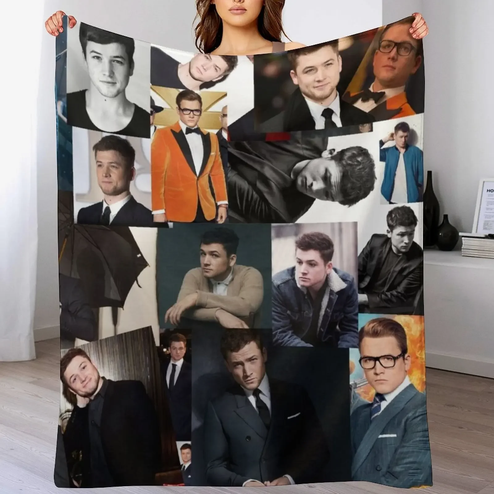 Пушистое одеяло Taron Egerton