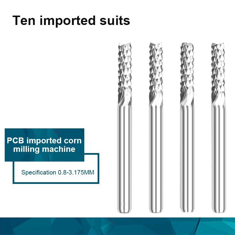 

XCAN CNC Router Bit 1/8 Shank(3.175mm) Carbide End Mill Corn Milling Cutter Bits PCB Cutting Milling Tools