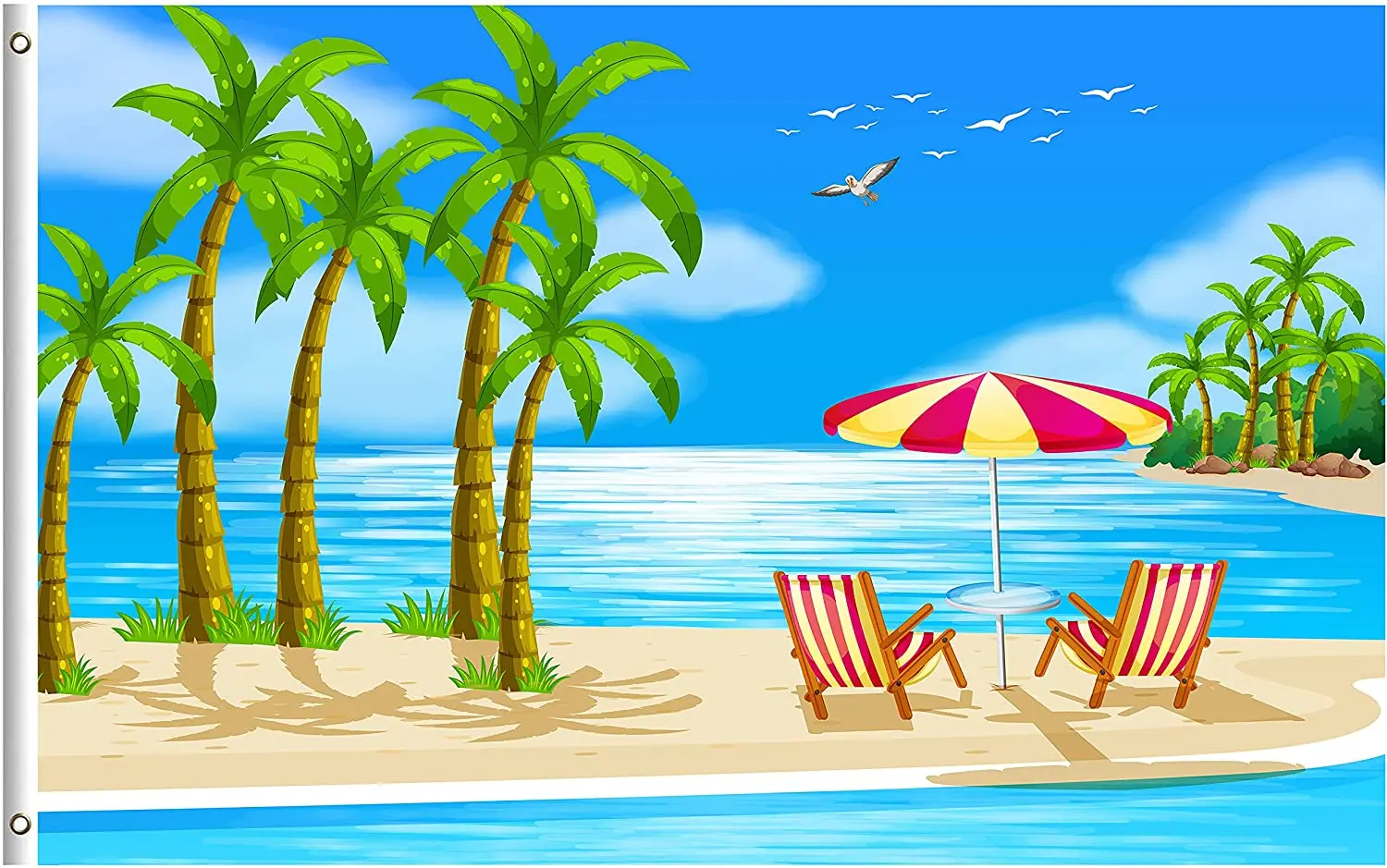 Летняя Праздничная тропическая пляжная птица с флагом 3 Х5 футов Гавайские