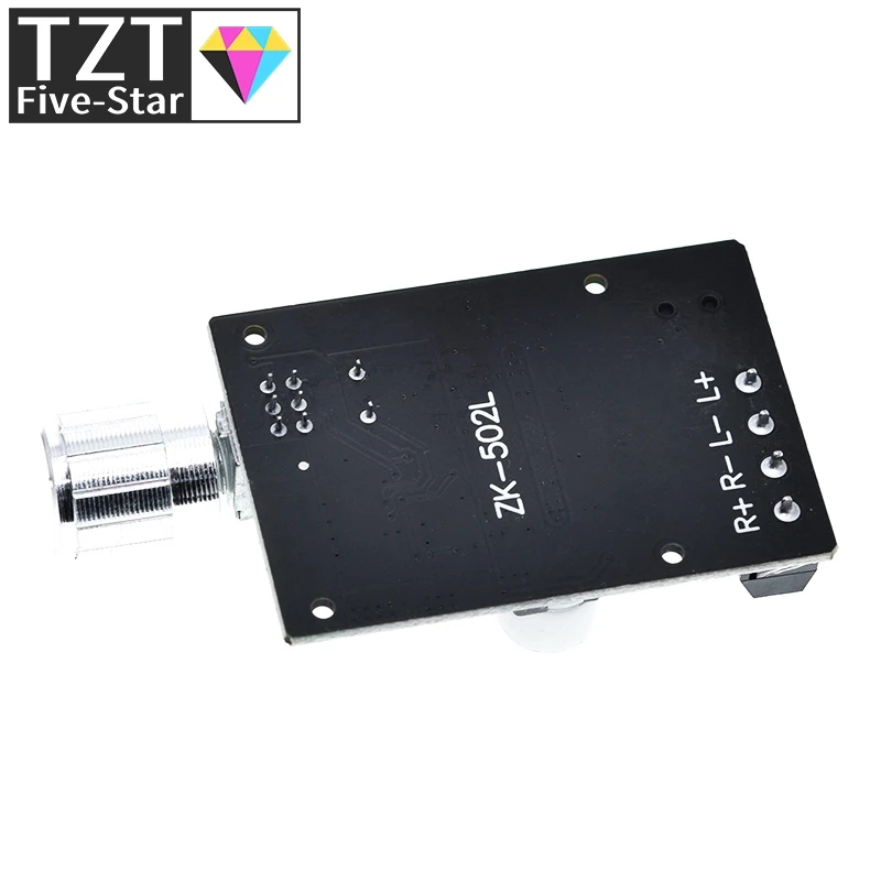 13 шт. ZK-502L MINI Bluetooth 5.0 DC 5-24V Беспроводной цифровой аудиоусилитель мощности, стерео плата 50Wx2, Bluetooth-усилитель (art.: 3920d9fece6ff) - 3920d9fece6ff