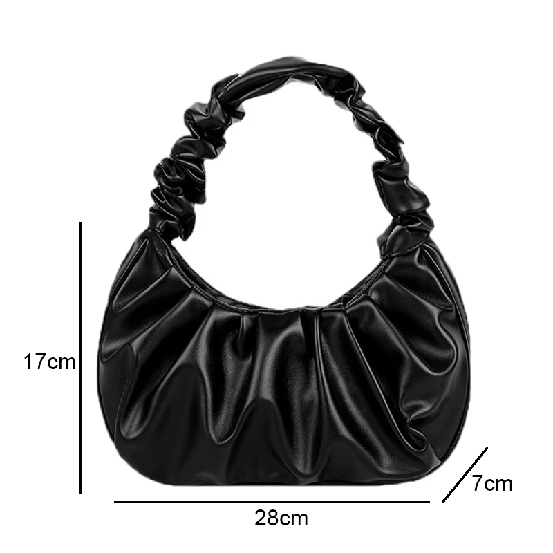 Folds Cloud Shoulder Bag Underarm Bag French Niche Texture Popular Pleated Small Bag Female 2023 New Trend Handbag Bag for Women