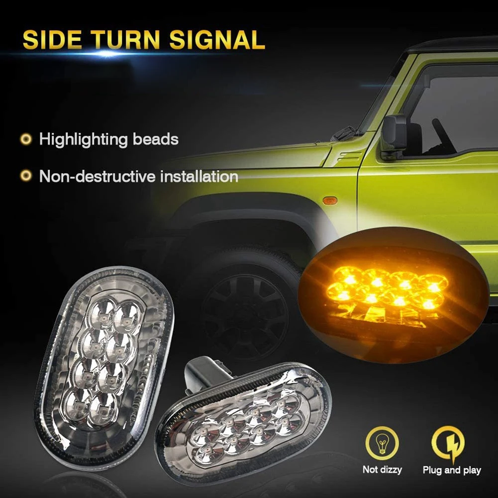 Янтарные светодиодные боковые габаритные огни для Suzuki Jimny JB74 JB64 2018-замена