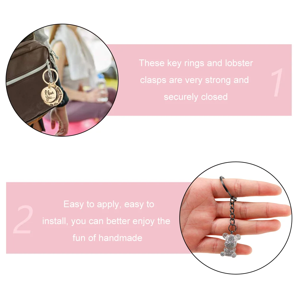 Key Chain DIY Rings Tools Pendant Connection Keychain Making Findings Car Accessories