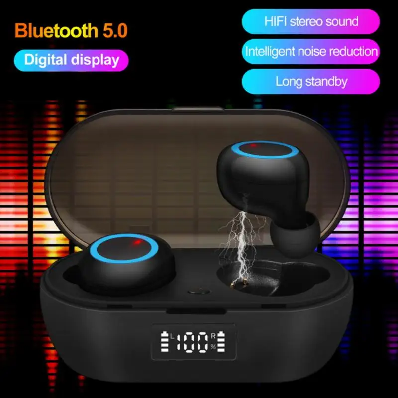 

Gaming Headset Noise Cancelling Stereo Music Earphone Running With Charging Box Tws Wireless Headphones Sport Earbuds