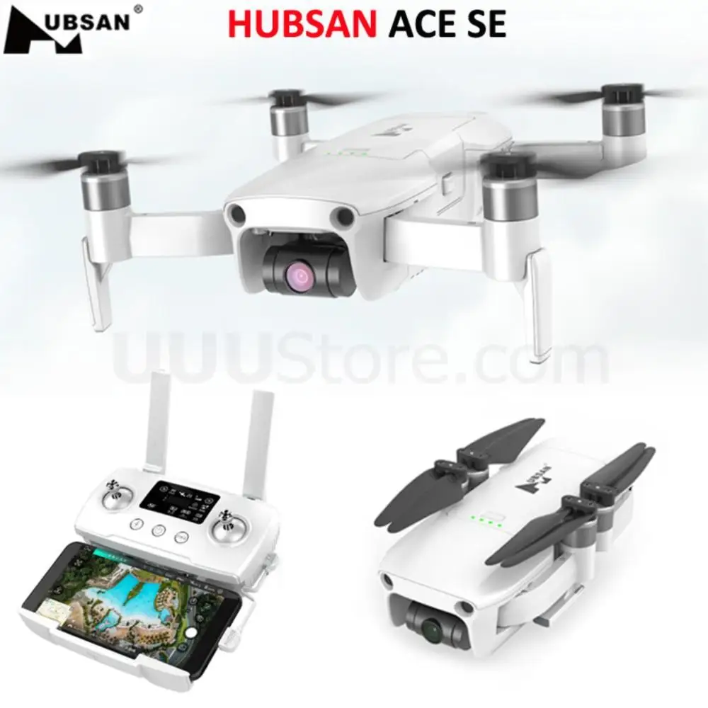 

2022 NEWest Hubsan ACE SE RC Drone 543g GPS 5G WiFi 10KM FPV 4K 30FPS Camera 3-Axis Gimbal 3X Zoom 35mins Flight Time Quadcopter
