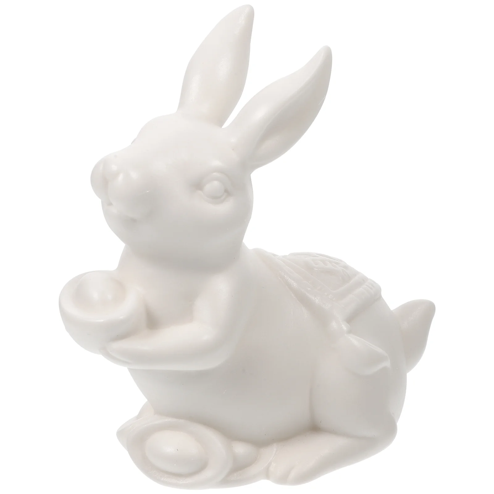 

Ceramic Lovely Decorative Bunny Decor Bunny Statue Decoration Desktop Decor Rabbit Ornament for Home Decor Gift Option