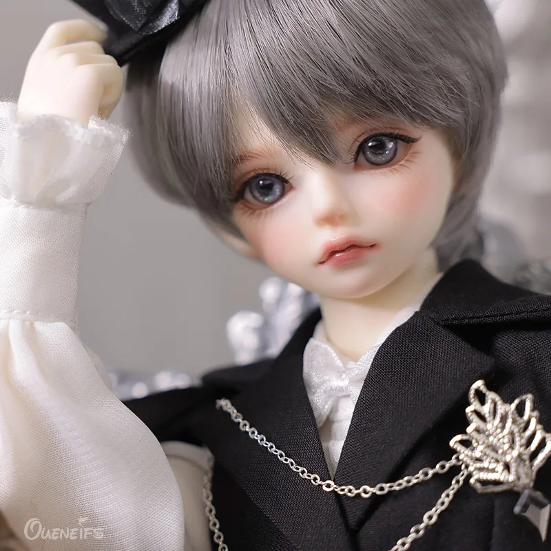 Фото BJD кукла 1/4 Heronk с Minifee новый смокинг для мальчика джентльмен гламурный с формальной шляпой модель смоляные игрушки для ShugaFairy №3