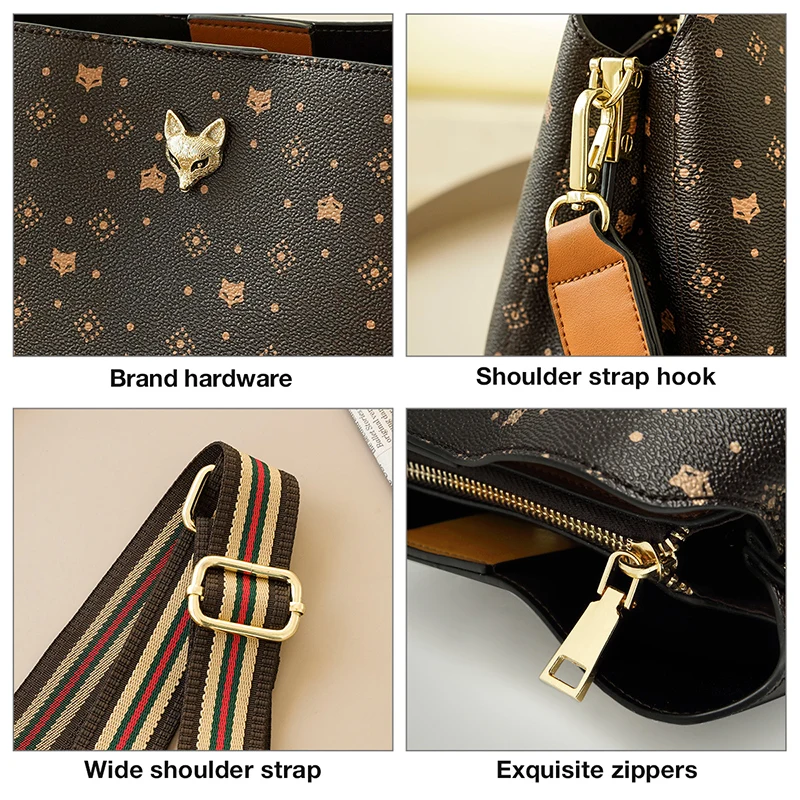 foxer brand female leather wide weave shoulder bag commuter office lady pvc monogram design crossbody bag small purse for female free global shipping