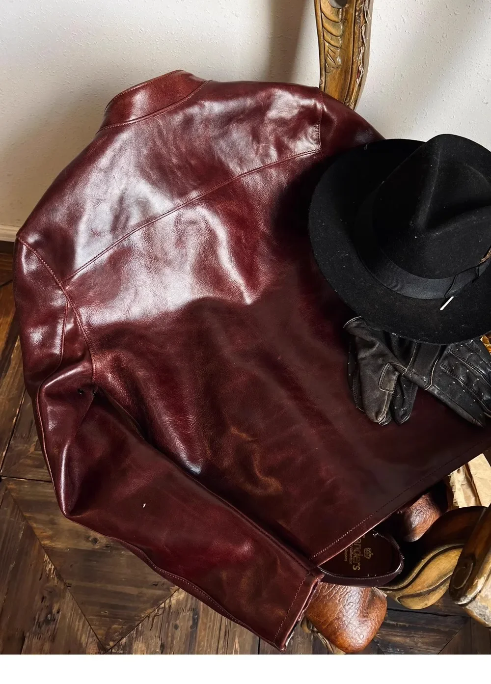 LNY Shop Best.Brand Cidu бордовая мотоциклетная кожаная куртка. Роскошная итальянская кожа.