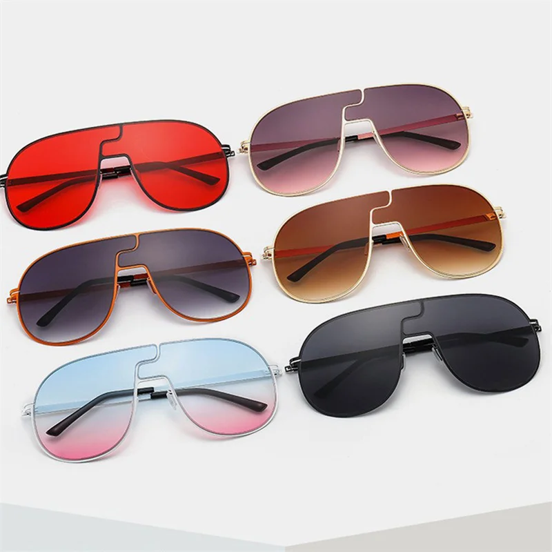 

Retro Sunglasses Women Men Gradient color Driving Sunglasses fashion 2022 new punk aviators Oculos De Sol
