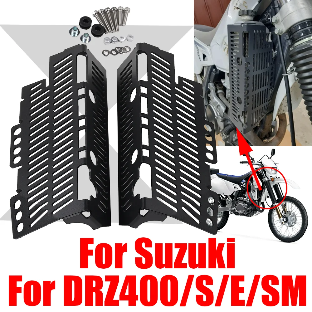 

For Suzuki DRZ400S DRZ400SM DR-Z DRZ 400 S SM DRZ 400S 400SM Accessories Radiator Guard Grille Grill Protective Cover Protector