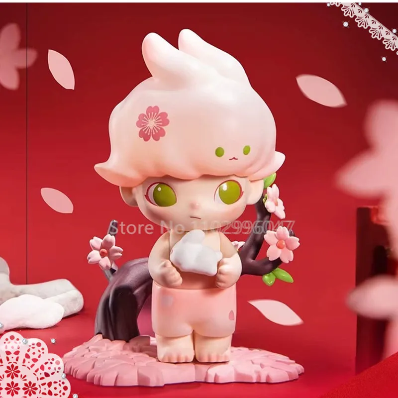 

Милый Счастливый Китайский новогодний серийный фон, милый кролик, кролик, Dimoo, фигурка, экшн-фигурки, счастливая сумка, загадочная коробка, детский сюрприз