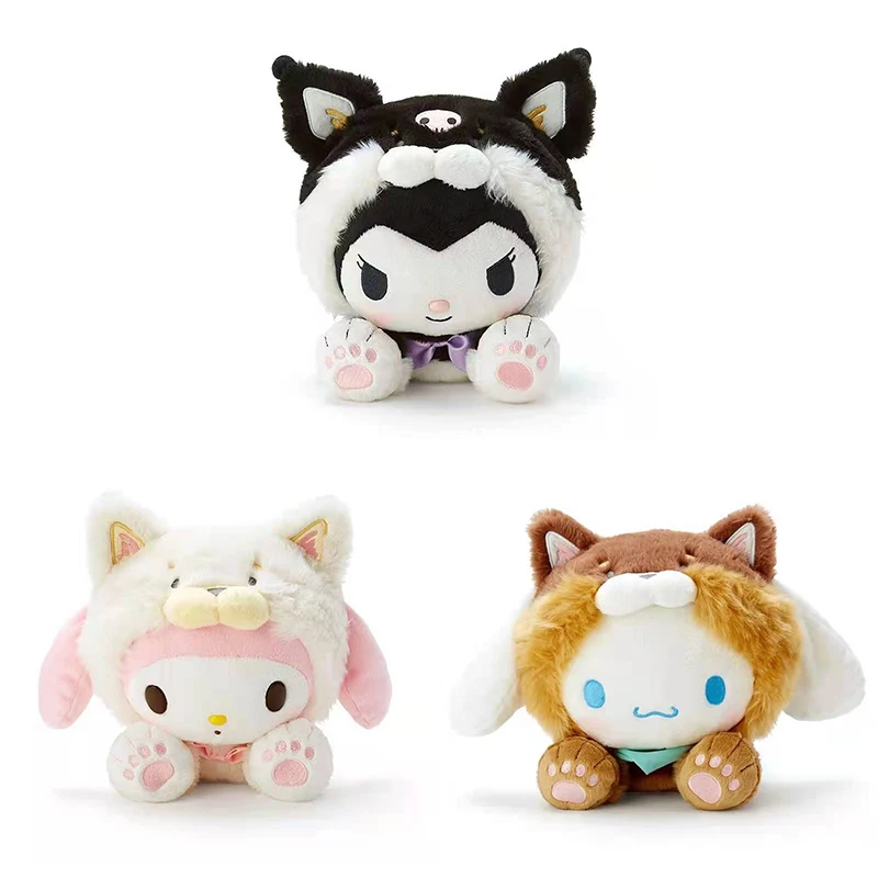 

Милая плюшевая мультяшная кукла Sanrio, 28 см, Kuromi Mymelody Cinnamoroll, мультяшная Мягкая кукла из мультфильма, милая плюшевая детская игрушка, подарок д...