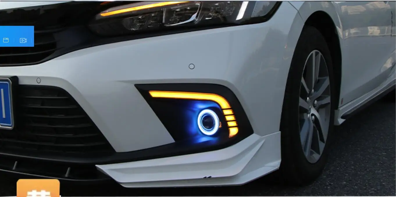 1 комплект автомобильные фары на бампер для Honda Civic дневное освещение 2021 ~ 2023y DRL