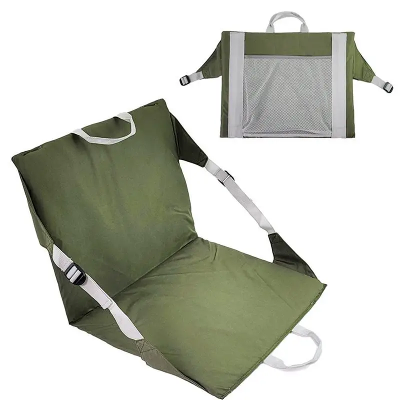 

Folding Beach Chair Cushioned Collapsible Stadium Chair Easy To Carry Patio Lounge Chairs For Beach Vacation Picnic Fishing