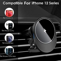 car magnetic wireless charger for iphone13 pro max magnetic charger magnet car mobile phone charging holder for iphone12 pro max