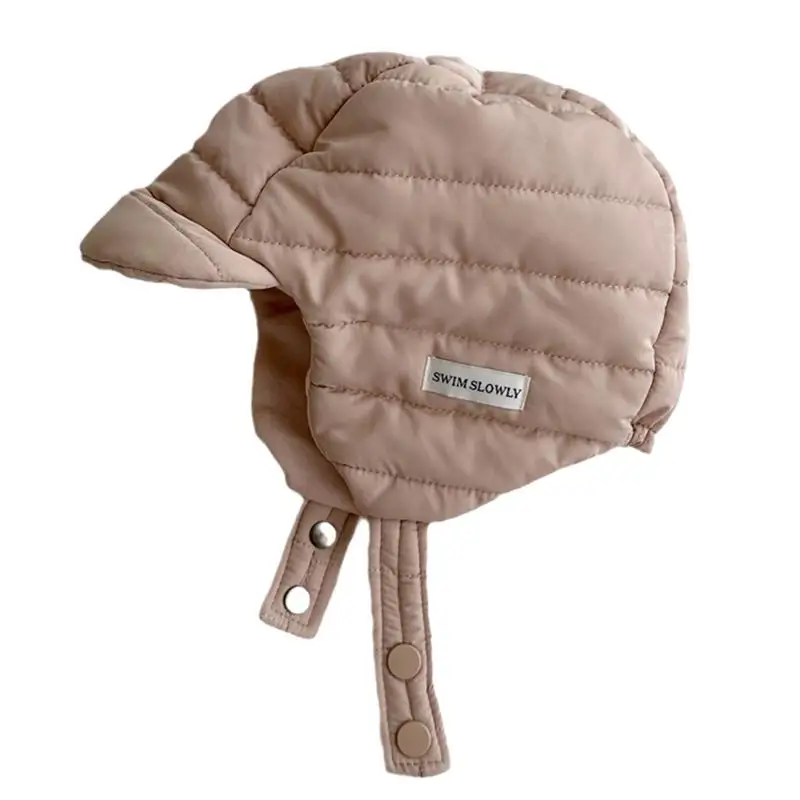 

Baby Snow Hat Children Thicken Windproof Warm Beanie Waterproof Kids Trapper Hat Cotton Flannel Earflap Pilot Hats Beanie For