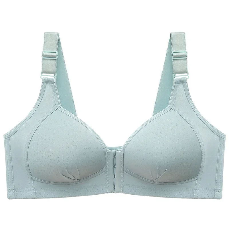 Фото Gobetter 36-44 B/C Бюстгальтеры для женщин Однотонные хлопковые бюстгальтеры без косточек Топы Push Up Большой размер Бюстгальтеры для девочек Push Up Бюстгальтер среднего возраста №5