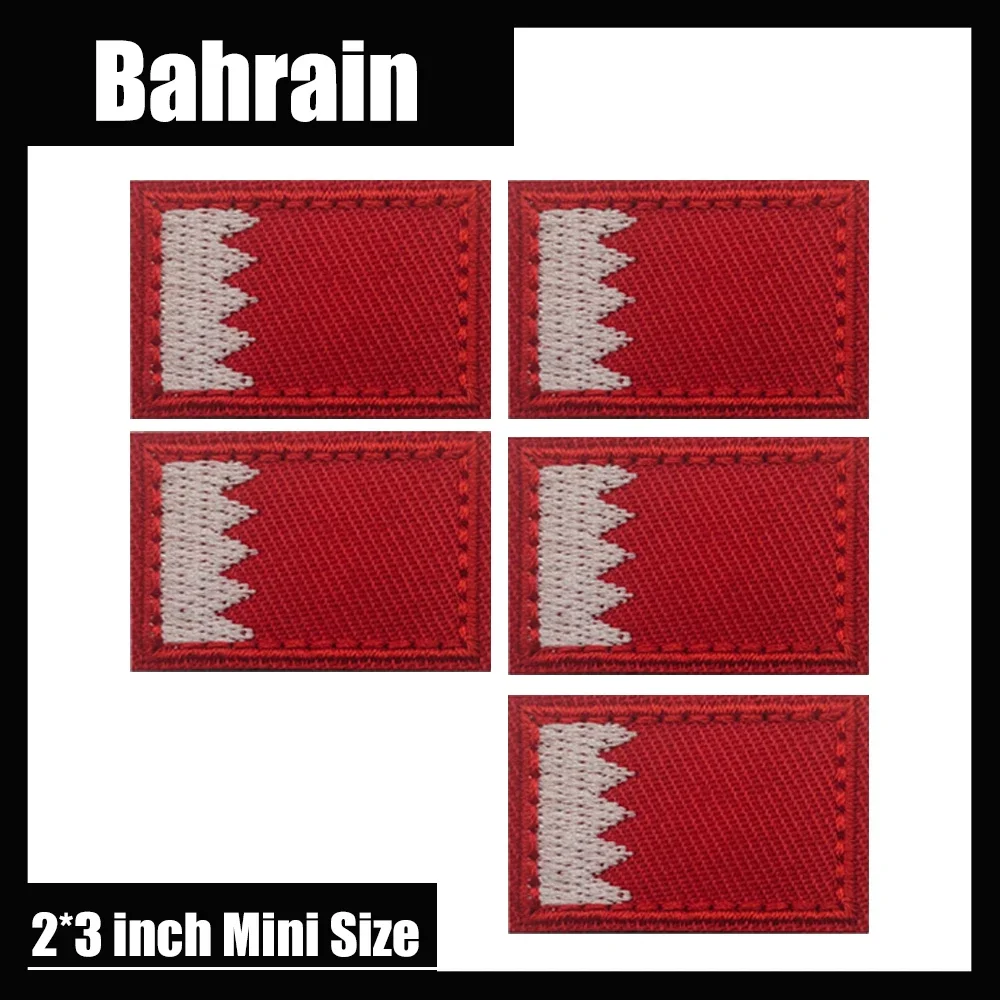 Фактория прямые продажи вышивка национального флага Бахрена красный ПВХ крючок