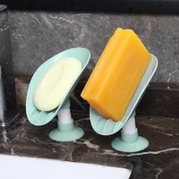 bathroom soap holder creative leaf suction cup auto drain dish household drill free tray sundries rack box tools accessories