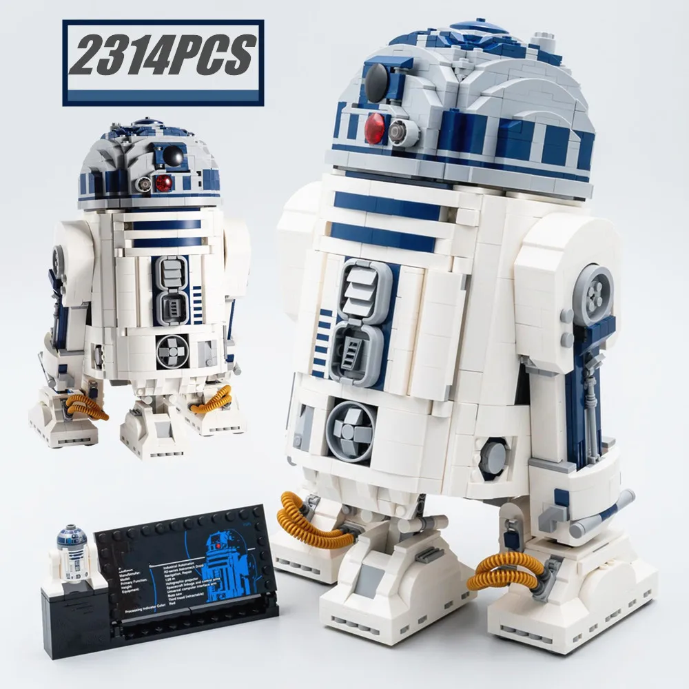 

75308 2314PCS Star Series Wars R2d2 Robot Bb8 Model R2-d2 Figures Technical Building Block Bricks Boy Birthday Gift Toy Kid