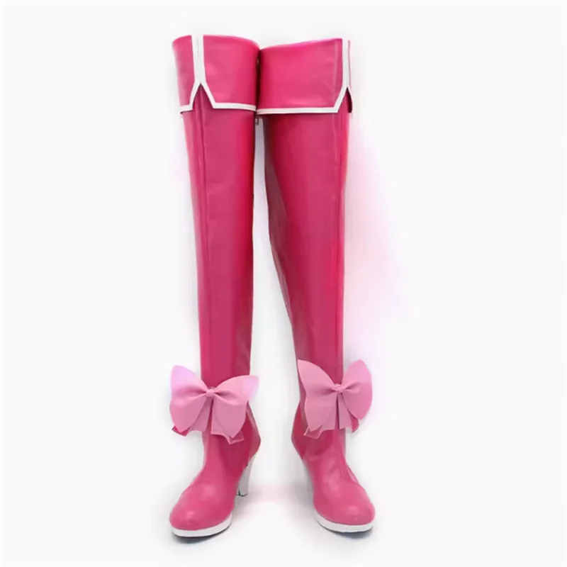 Minakami Sayo Hanabishi Haruka Tenkawa Kaoruko обувь для косплея длинные сапоги из искусственной кожи