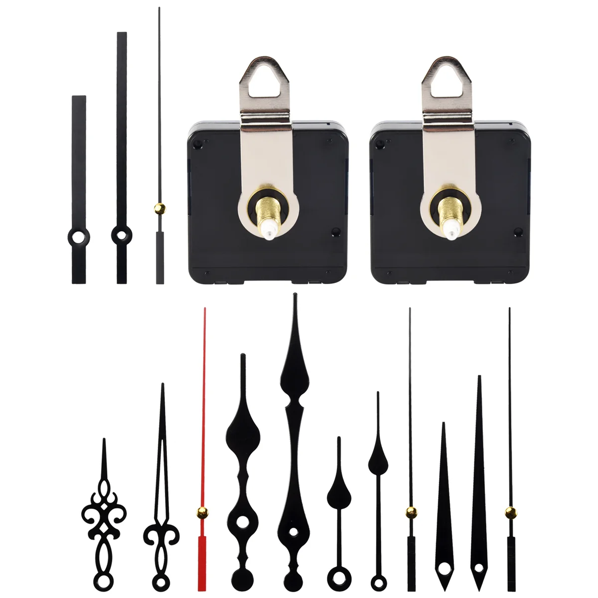 Механизм для кварцевых часов с длинным стержнем 32 мм 5 пар