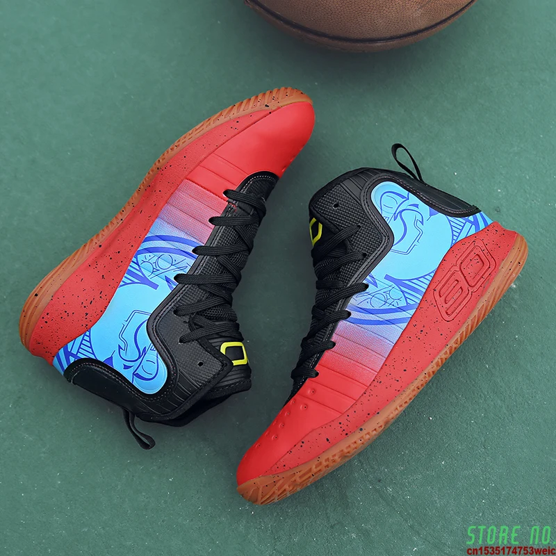 High Quality Basketball Shoes Men Sneakers Boys Basket Shoes Winter High Top Anti-slip Outdoor Sports Shoes Trainer Women Summer