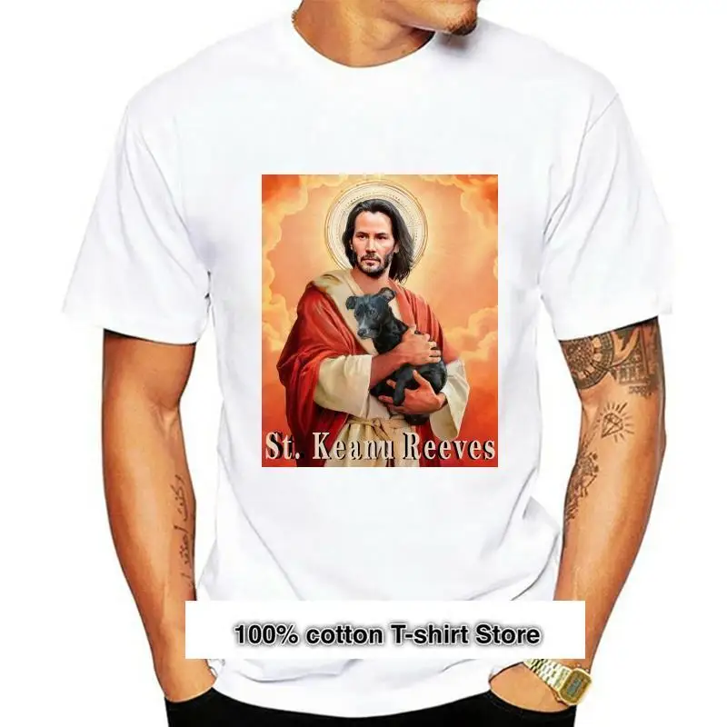

Camiseta de Saint Keanu para hombre, prenda de vestir, Retro, en colores Pastel, Linda, Reeves