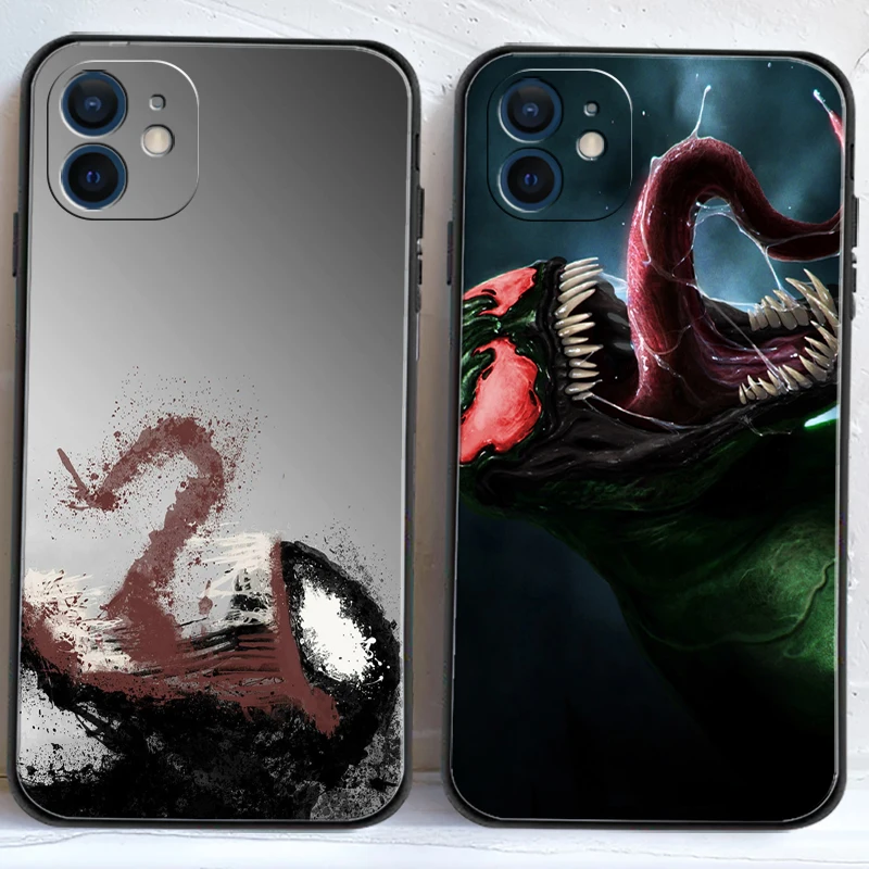 

Marvel Venom Phone Cases For iPhone 11 12 Pro MAX 6S 7 8 Plus XS MAX 12 13 Mini X XR SE 2020 Cases Carcasa Coque Funda